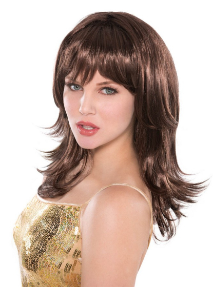 Wig Feather Shag Brown
