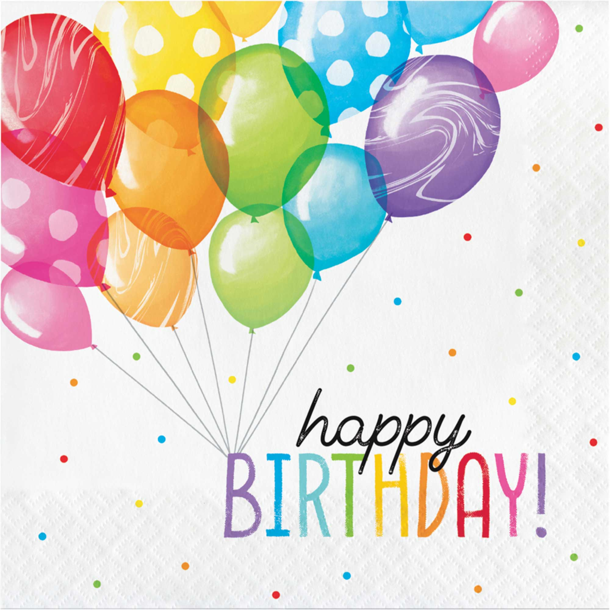 Balloon Bash Birthday Lunch Napkins