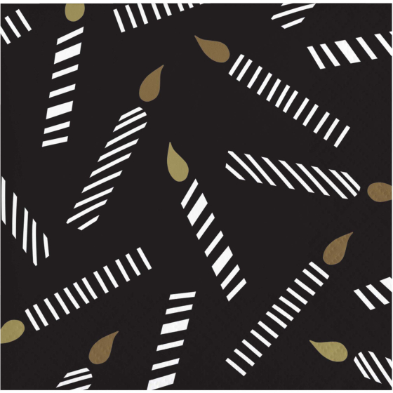 Golden Wishes Beverage Napkin