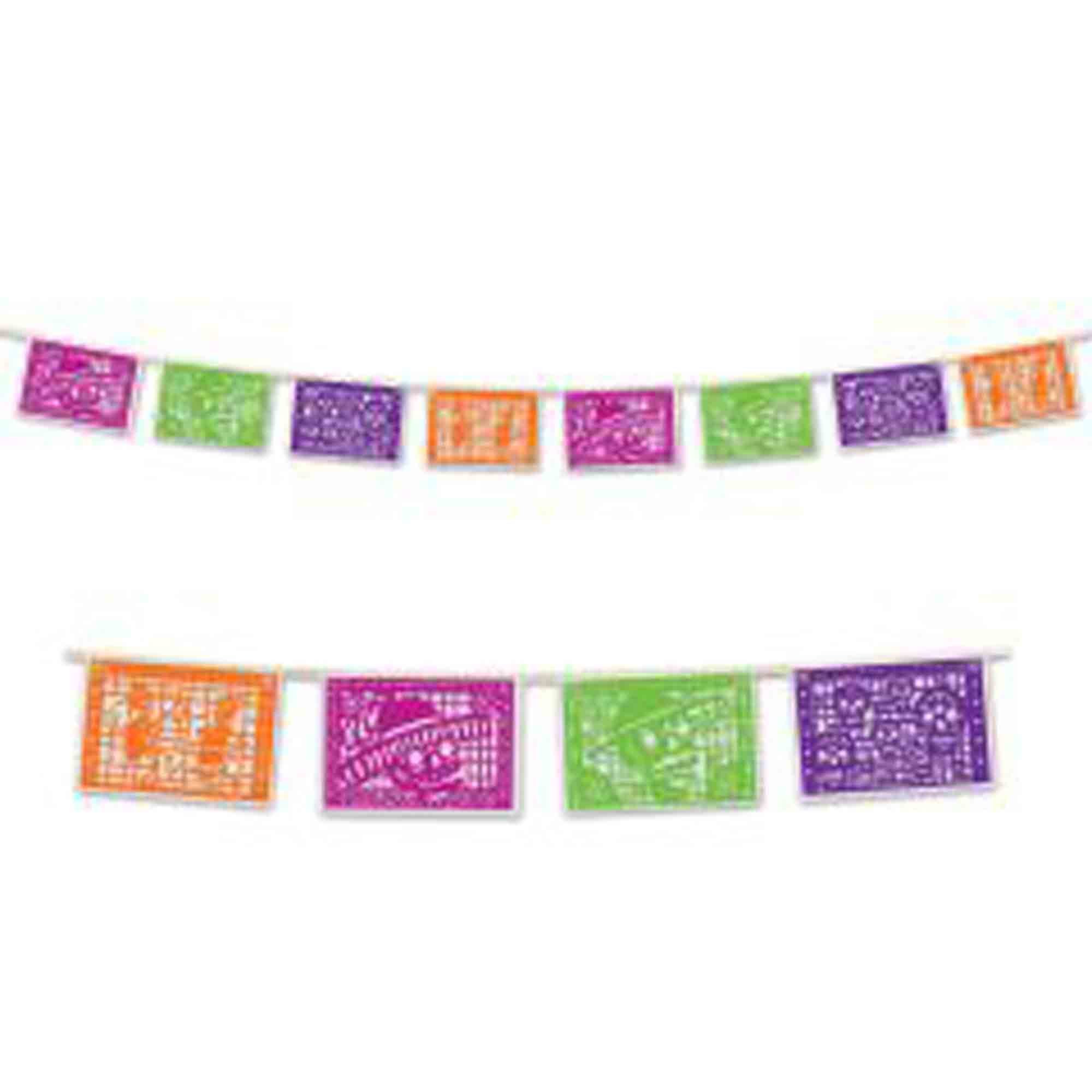 Day of the Dead Picado Pennant Banner