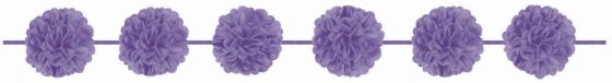 Fluffy Garland - Lilac