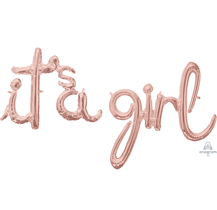 CI: Script Phrases it's a girl Rose Gold G50