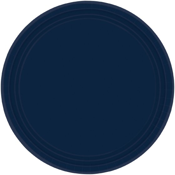 Paper Plates 17cm Round 20CT Navy
