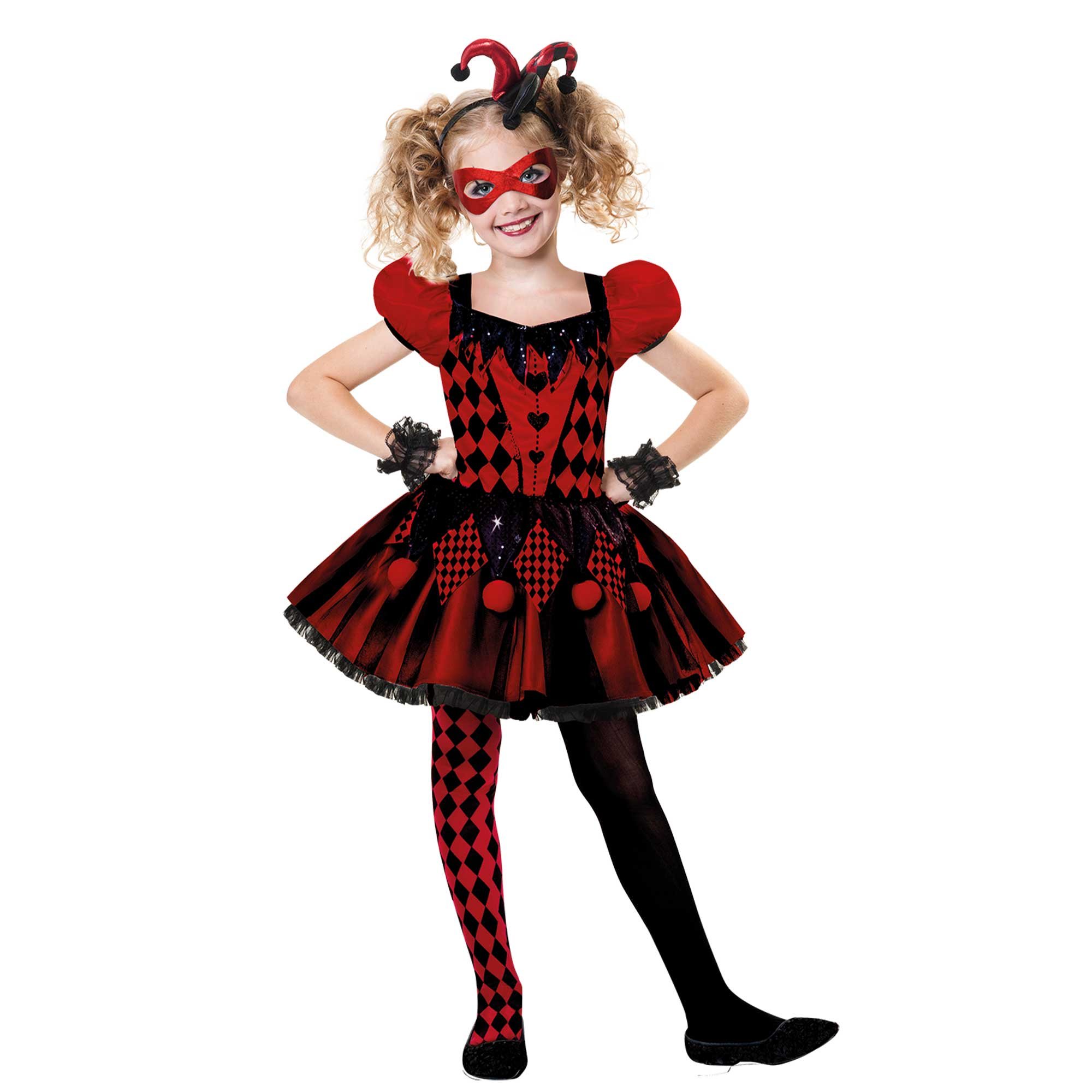 Costume Harlequin Cutie Girls 6-8 Years