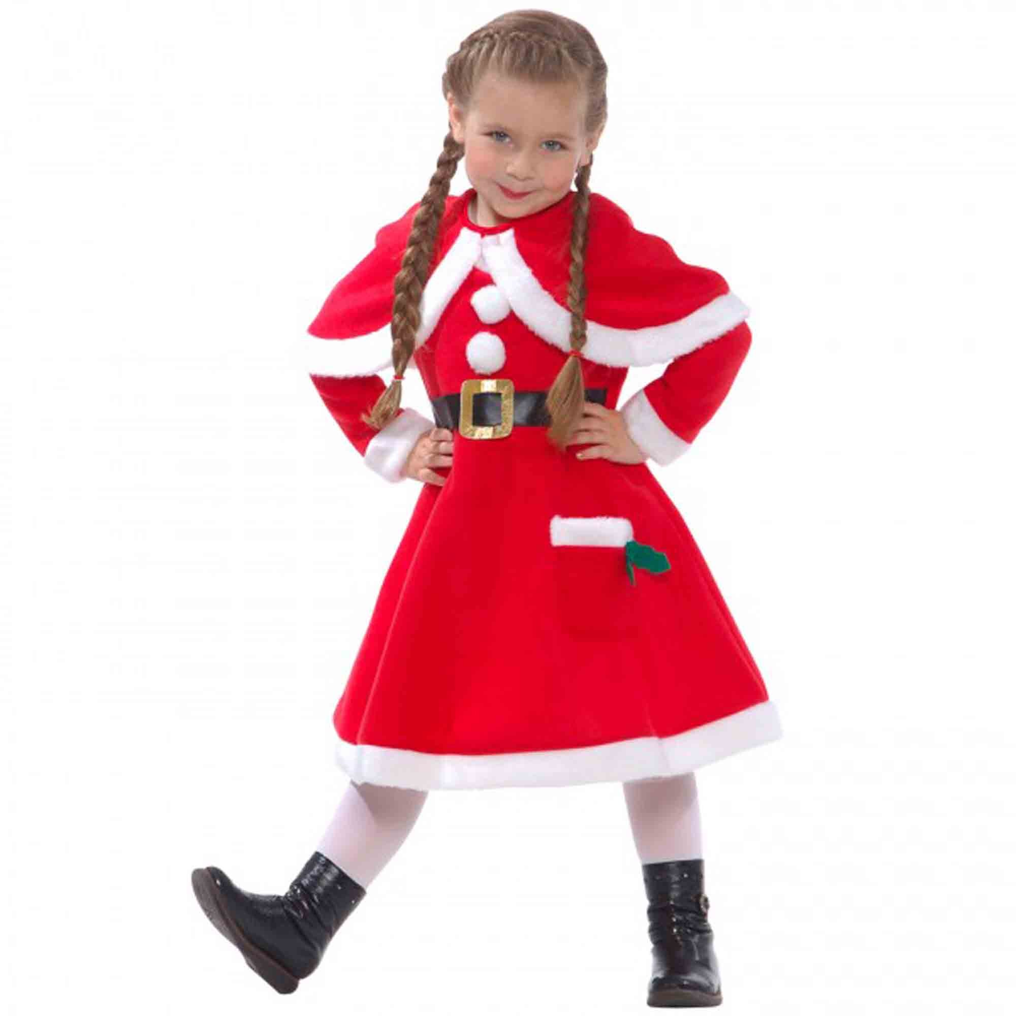 Costume Little Miss Santa Child's 4-6 Years
