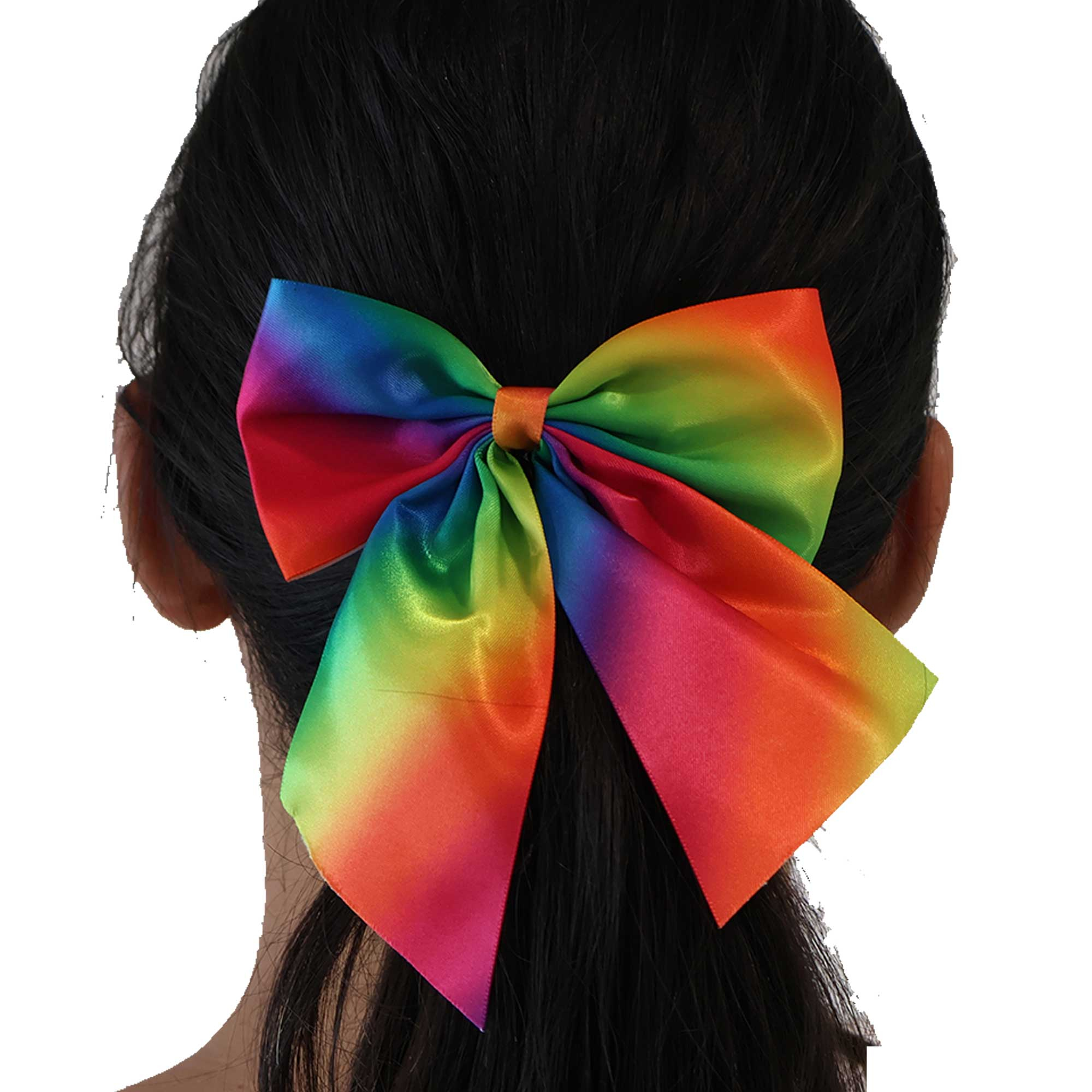 Team Spirit Hair Bow Rainbow 14+