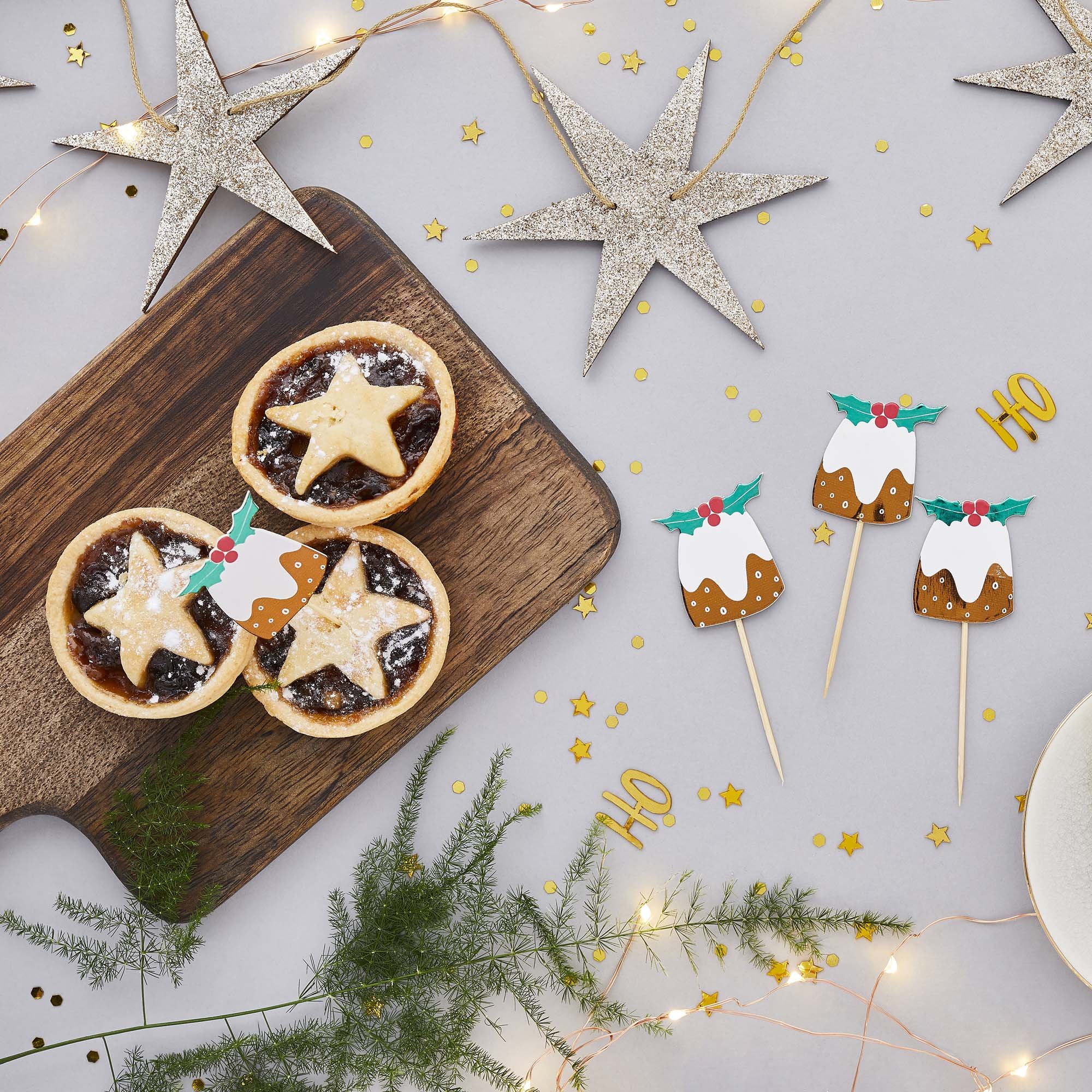 Core Christmas Christmas Pudding Food Picks