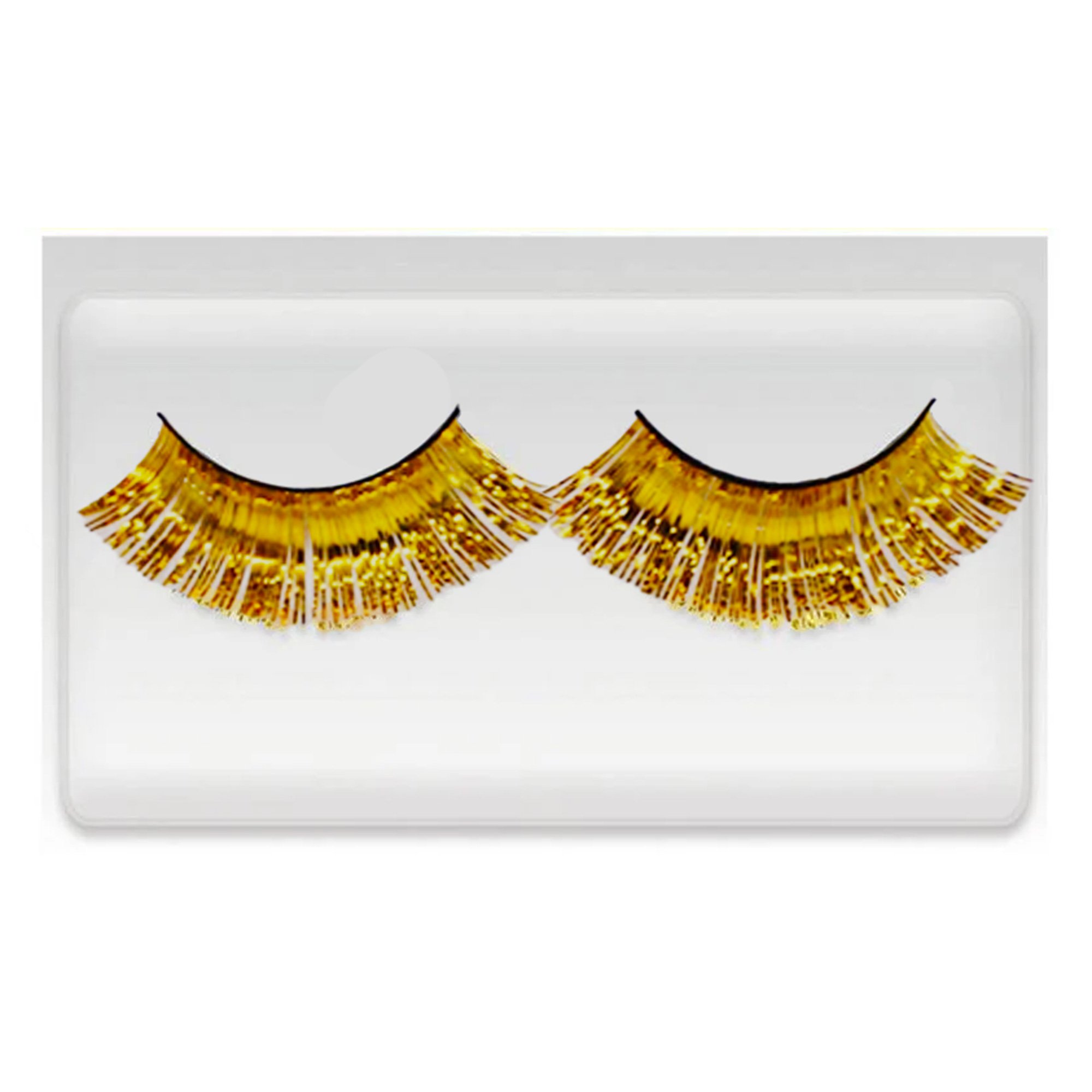 Team Spirit Tinsel Eyelashes Gold 14+