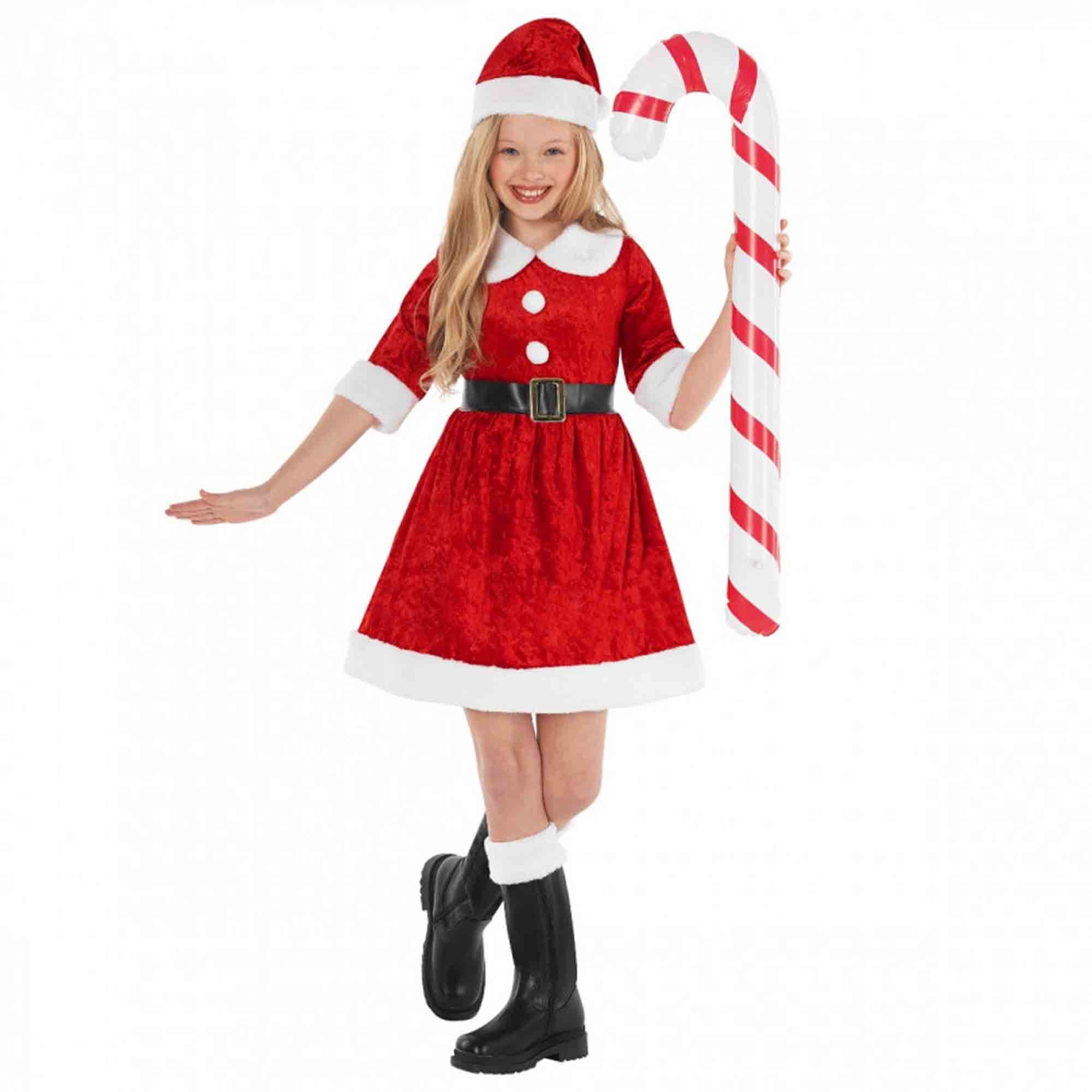 Costume Miss Santa Claus Dress Child's 12-14 Years