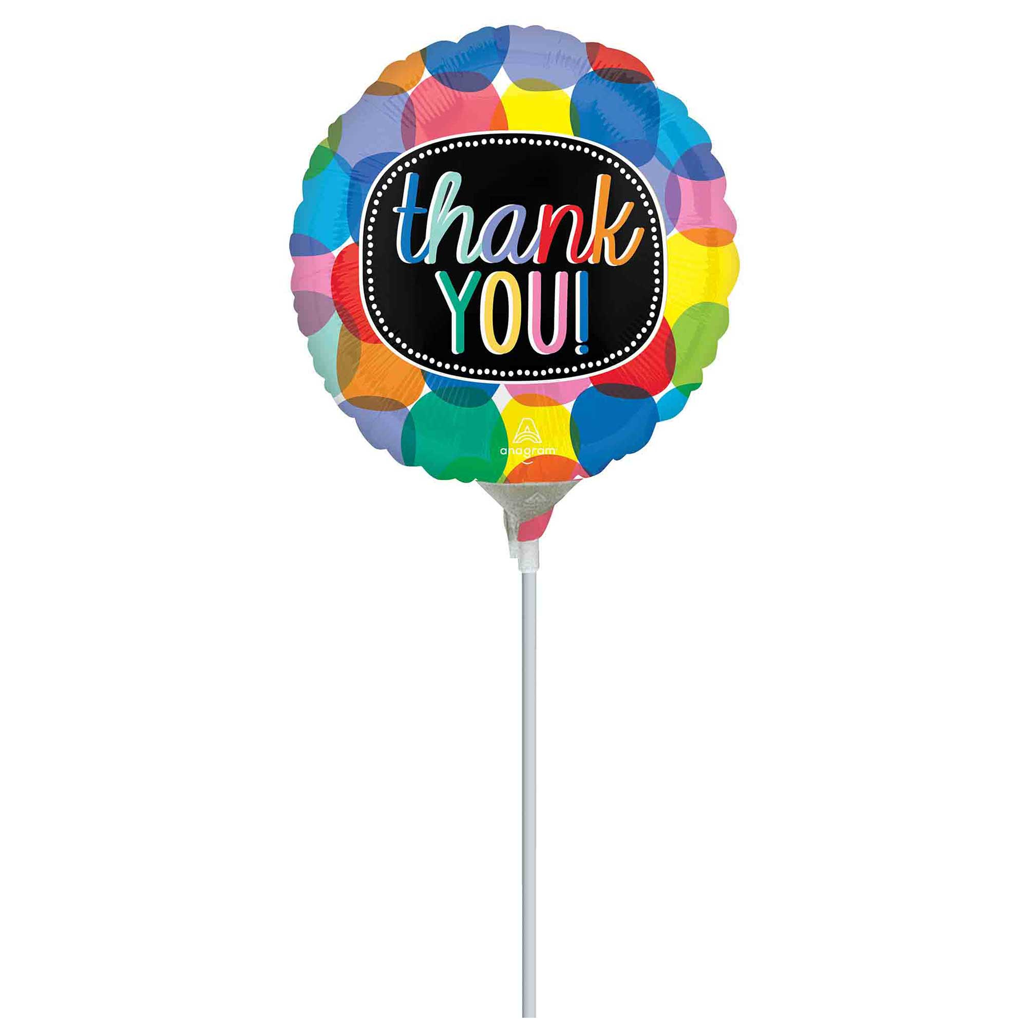 22cm Inflated Bubbly Thank You A15