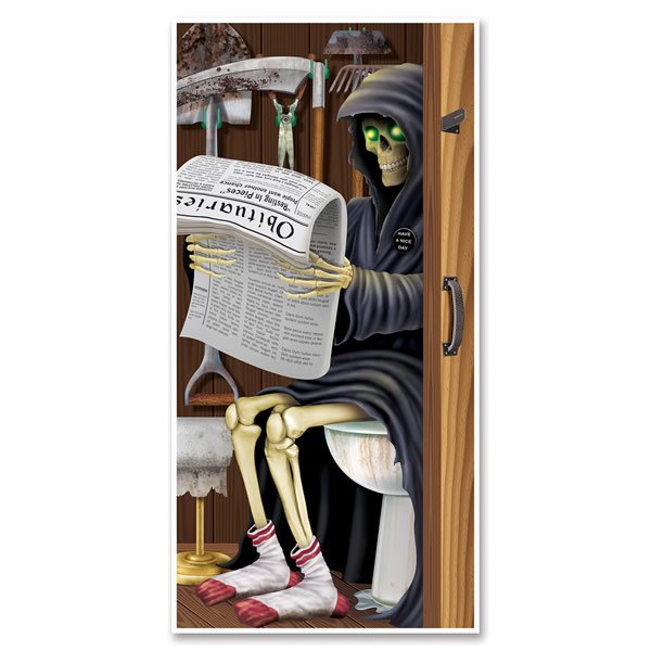 Beistle Grim Reaper Restroom Door Cover