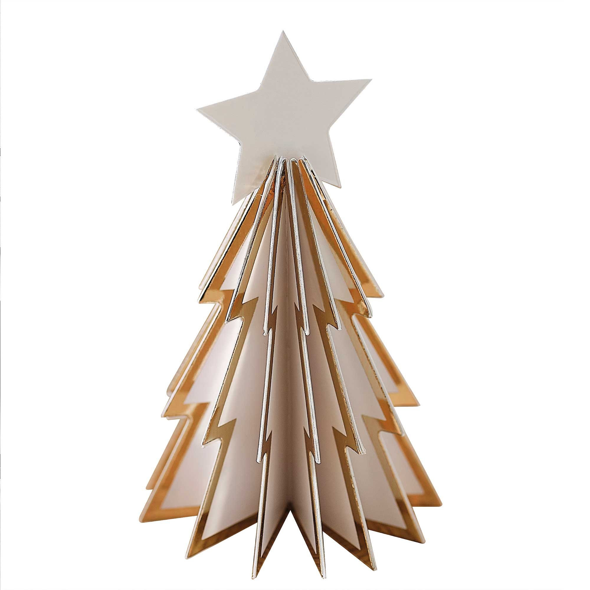 White Christmas Christmas Tree Place Cards