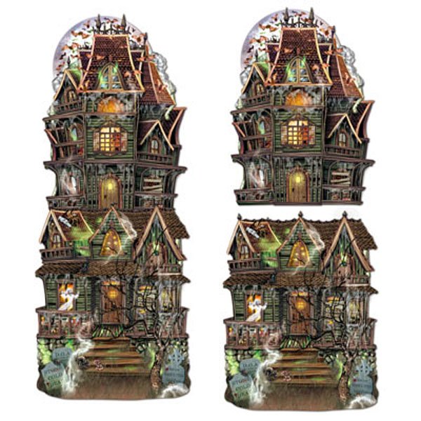 Beistle Jumbo Haunted House Cutouts