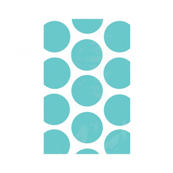 Paper Bag Polka Dot Robin's Egg Blue
