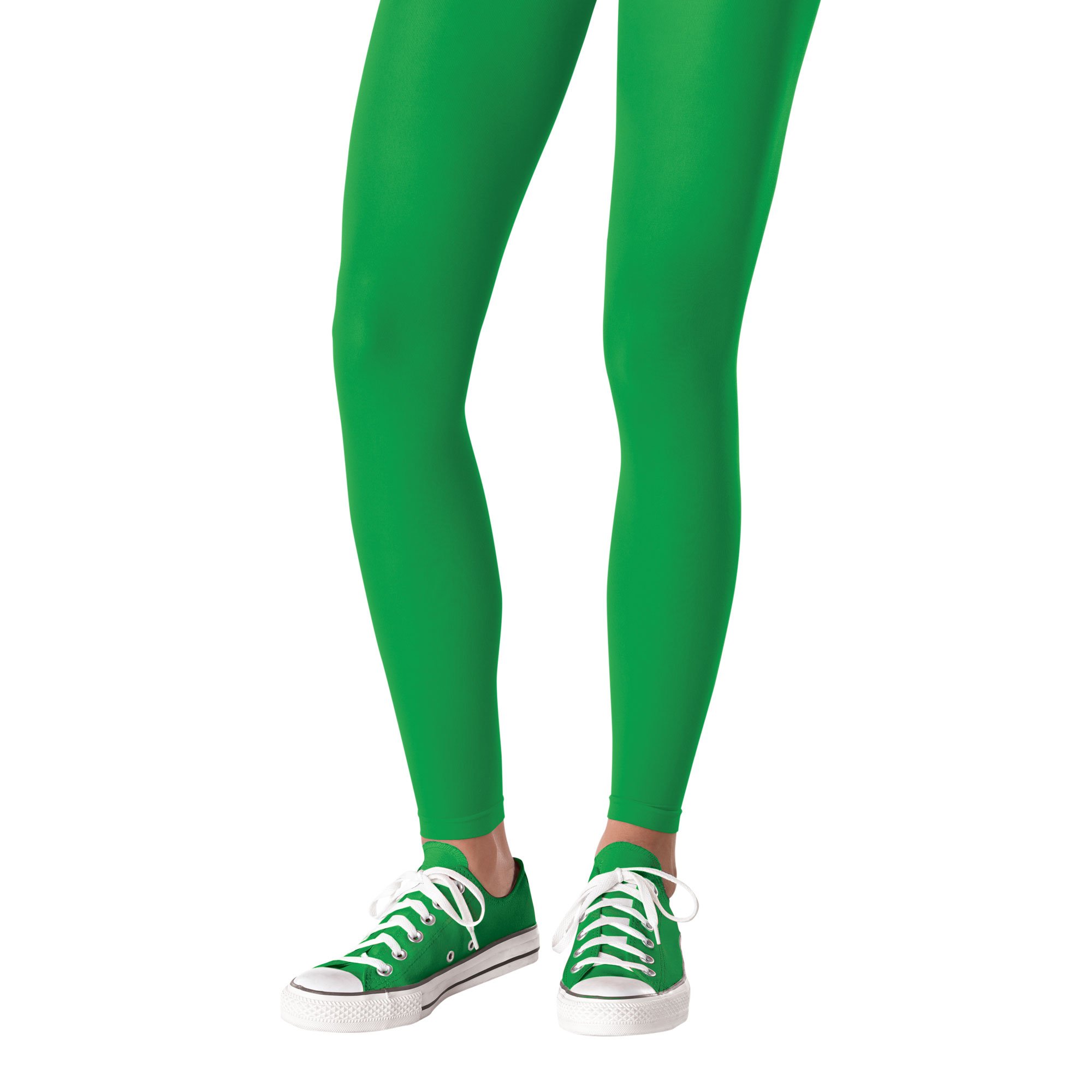 Team Spirit Footless Tights Green 14+