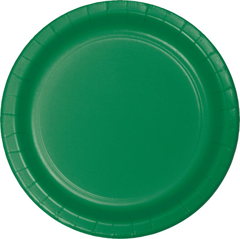 Emerald Green Dinner Plates Paper 23cm NPC