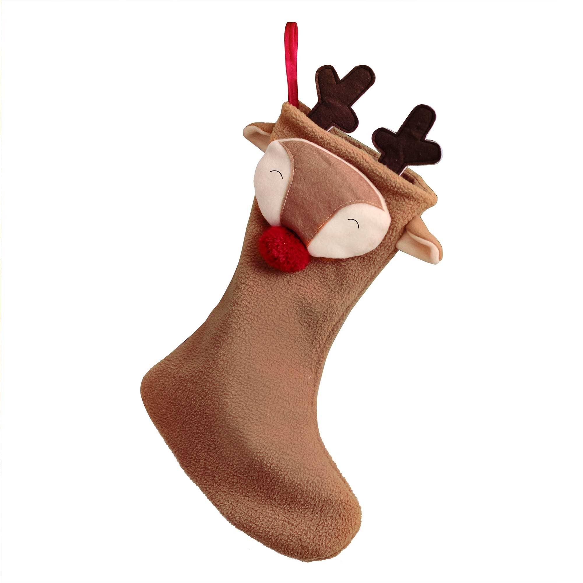 Merry Little Christmas Reindeer Stocking