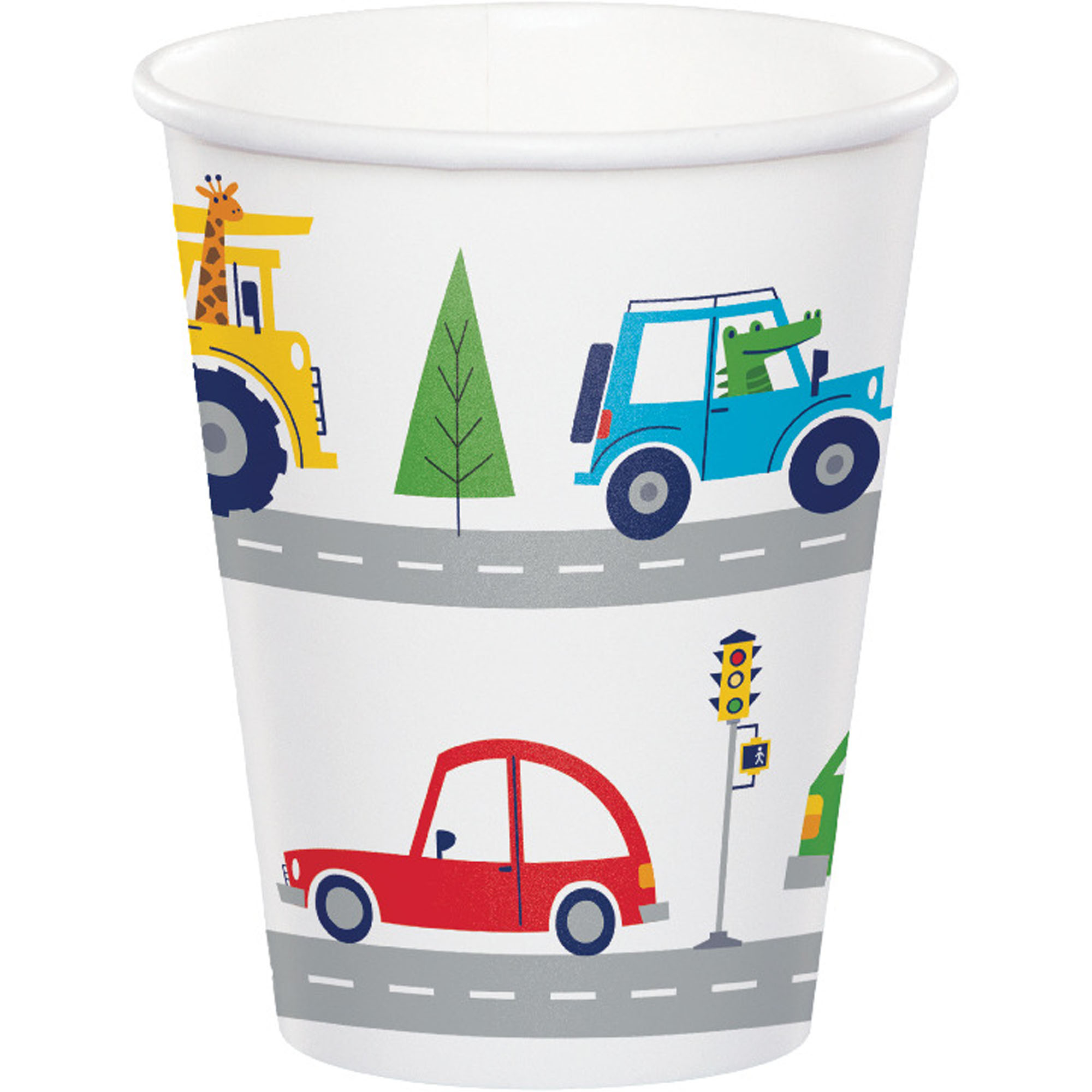 Transportation Time 266ml Paper Cups