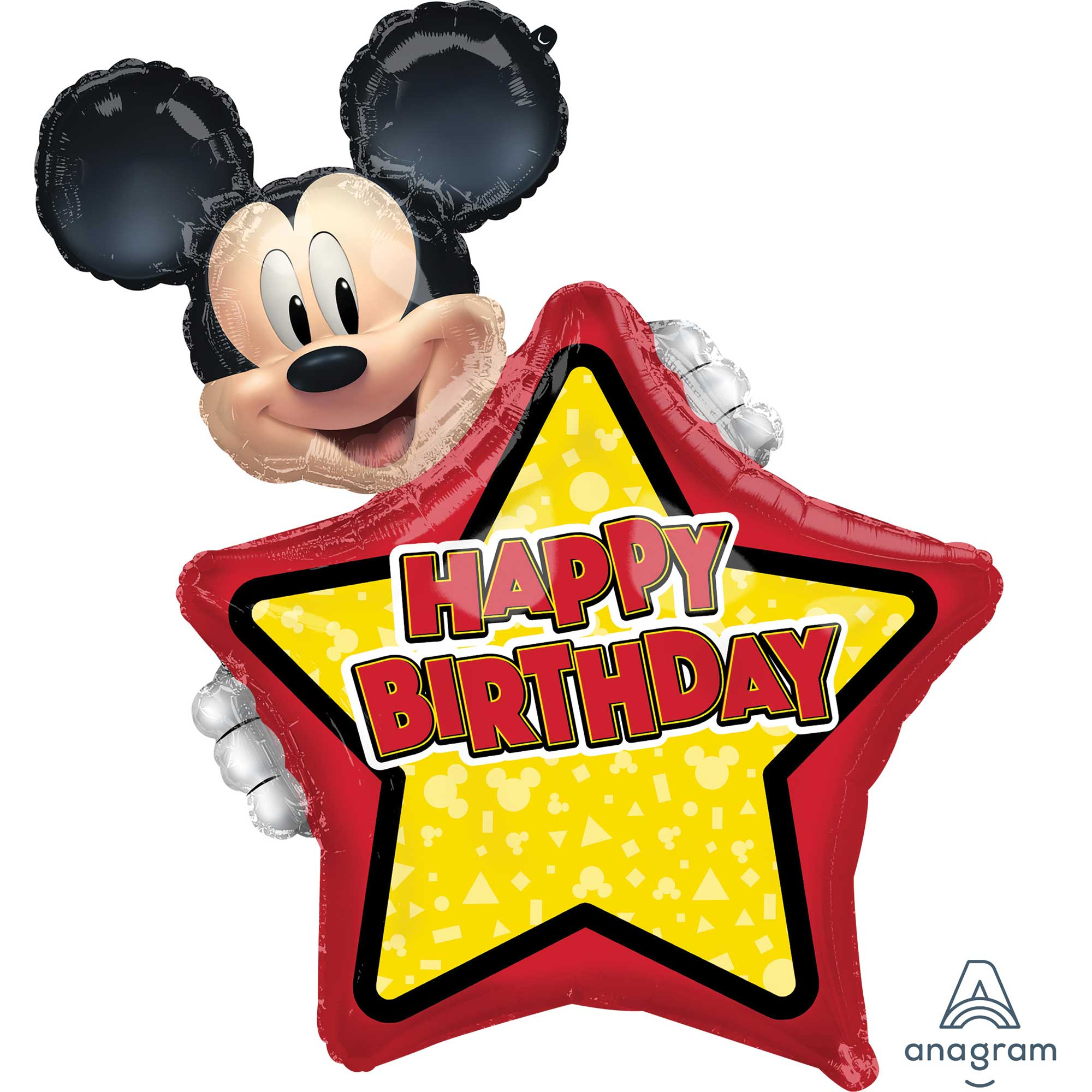 SuperShape Personalized XL Mickey Mouse Forever Happy Birthday P42