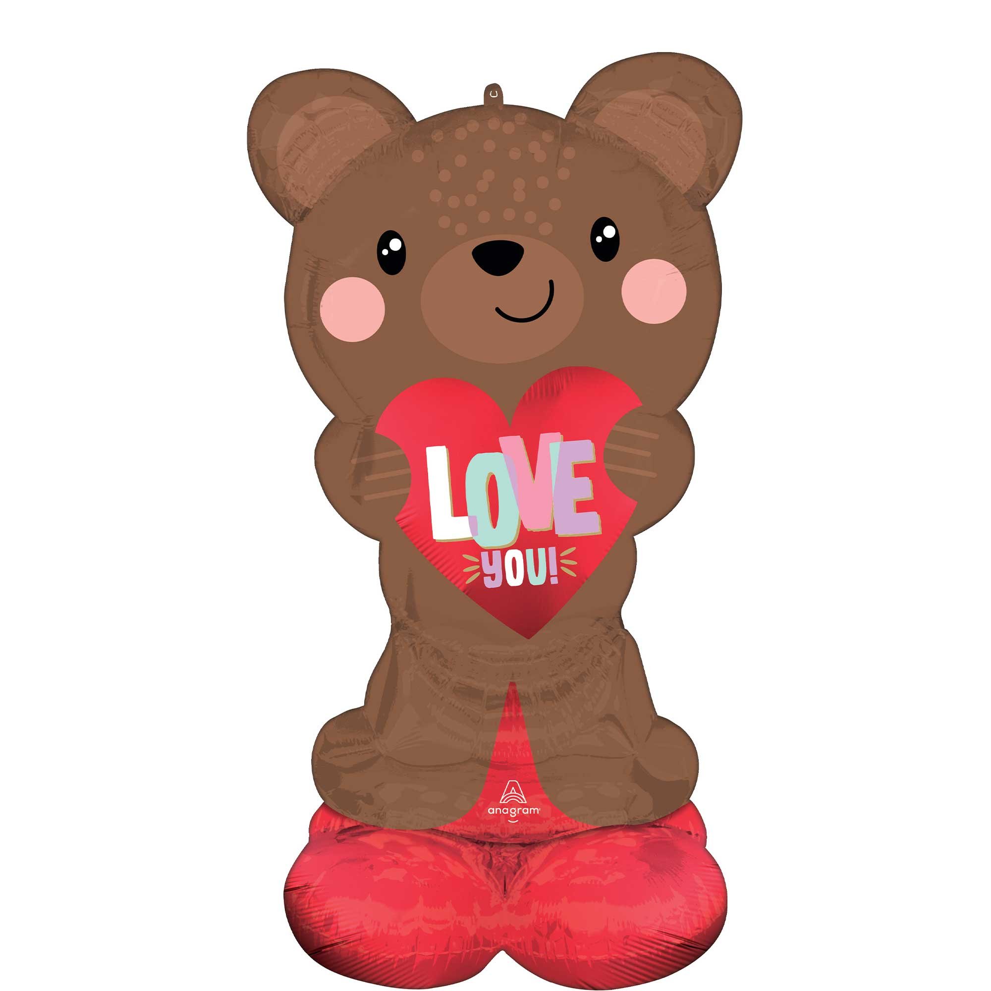 CI: AirLoonz Satin Brown Love You Bear P70