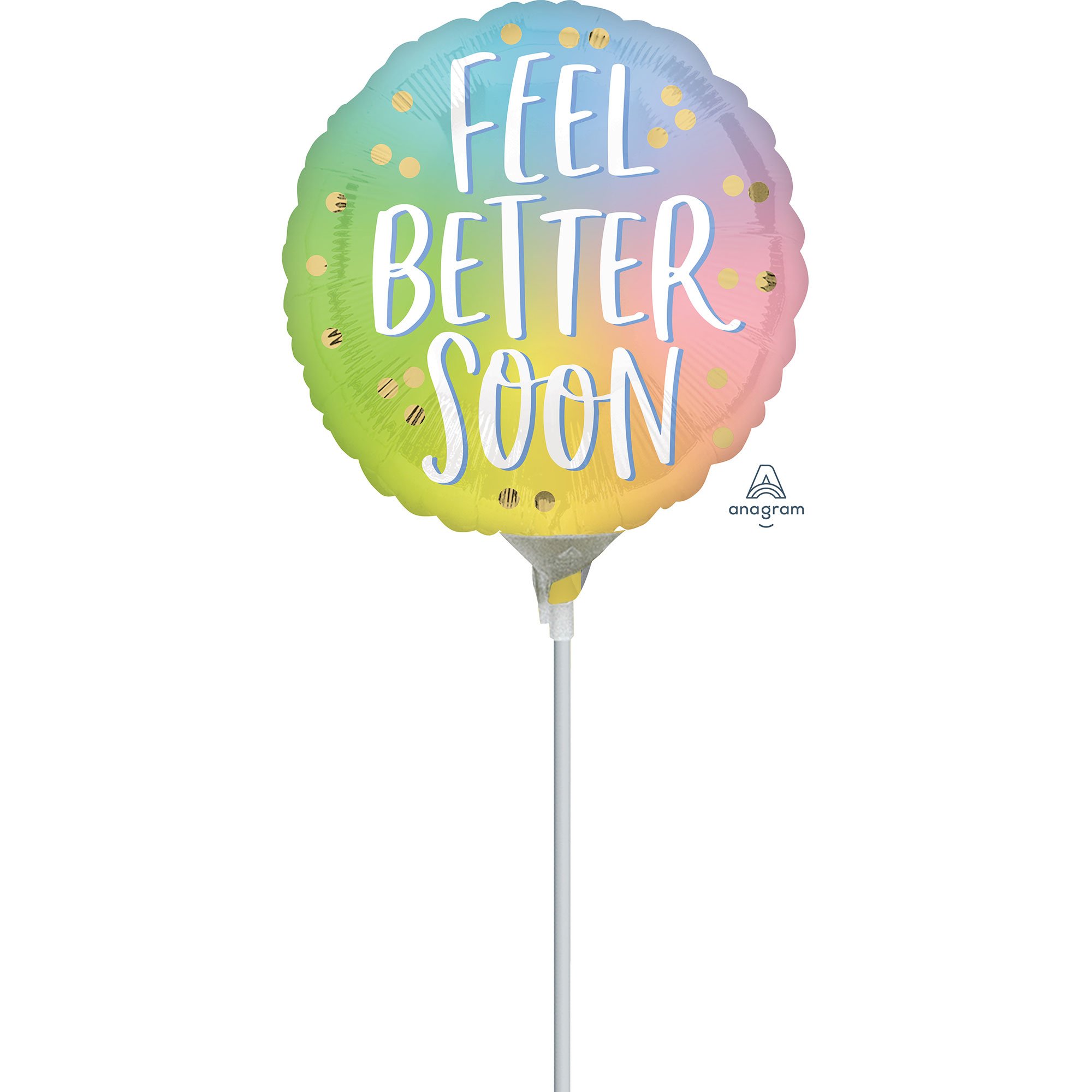 22cm Inflated Feel Better Soon Ombre A15