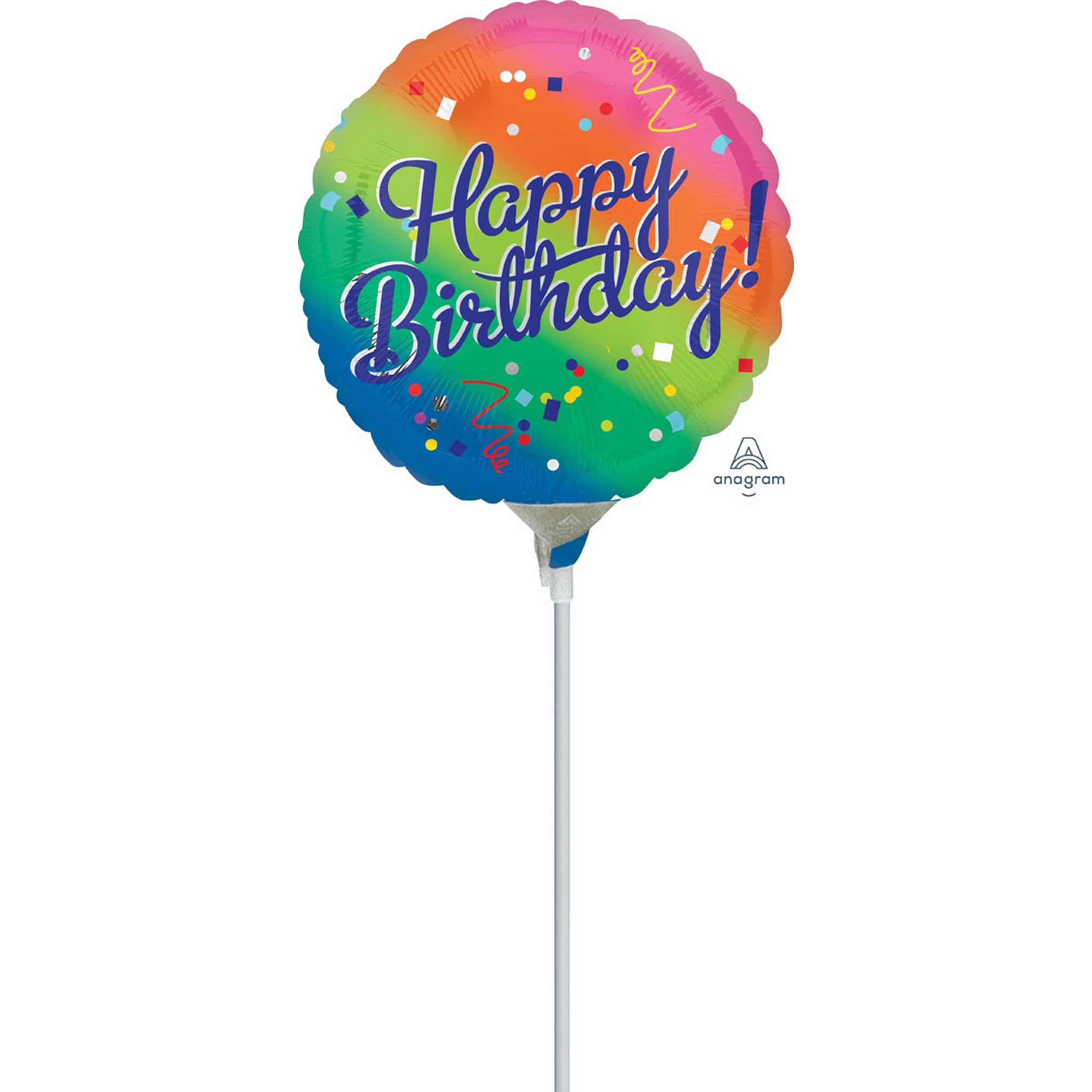 22cm Inflated Happy Birthday Fancy Type A15