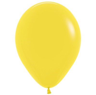 Sempertex 12cm Fashion Yellow Latex Balloons 020, 50PK