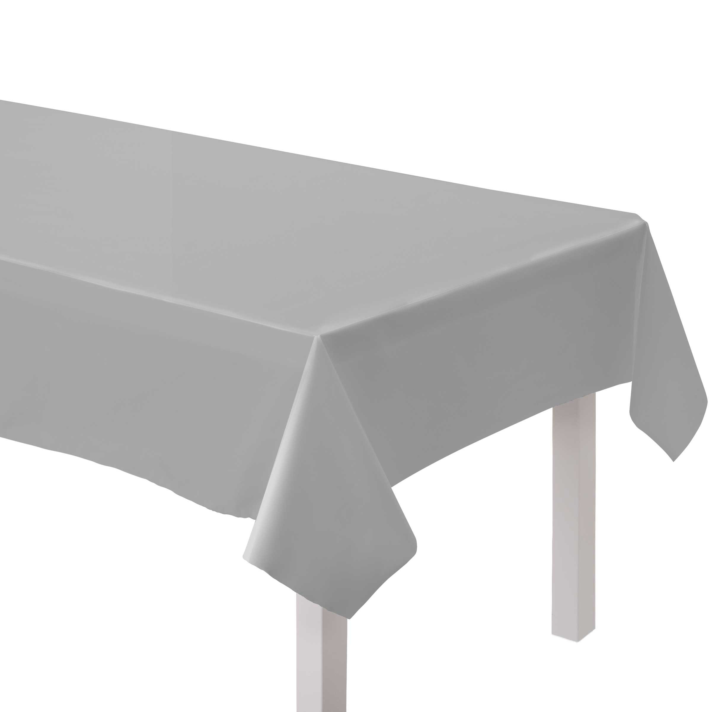 Paper Tablecover Silver 137cm x 274cm