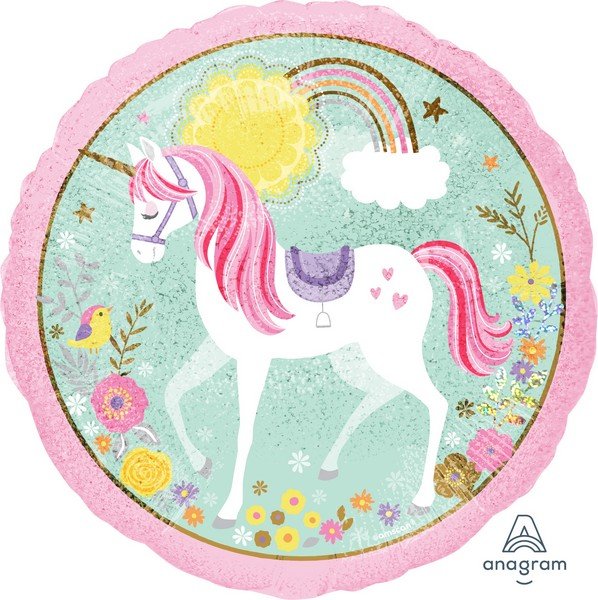 45cm Standard Holographic Magical Unicorn S55