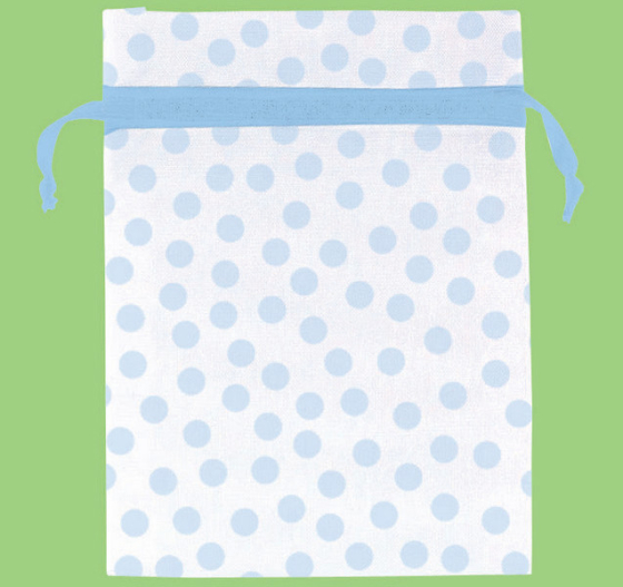 Blue Dots Organza Bags 12ct