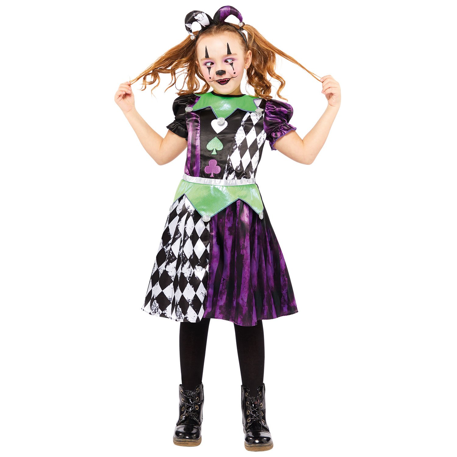 Costume Jester Girl 6-8 Years