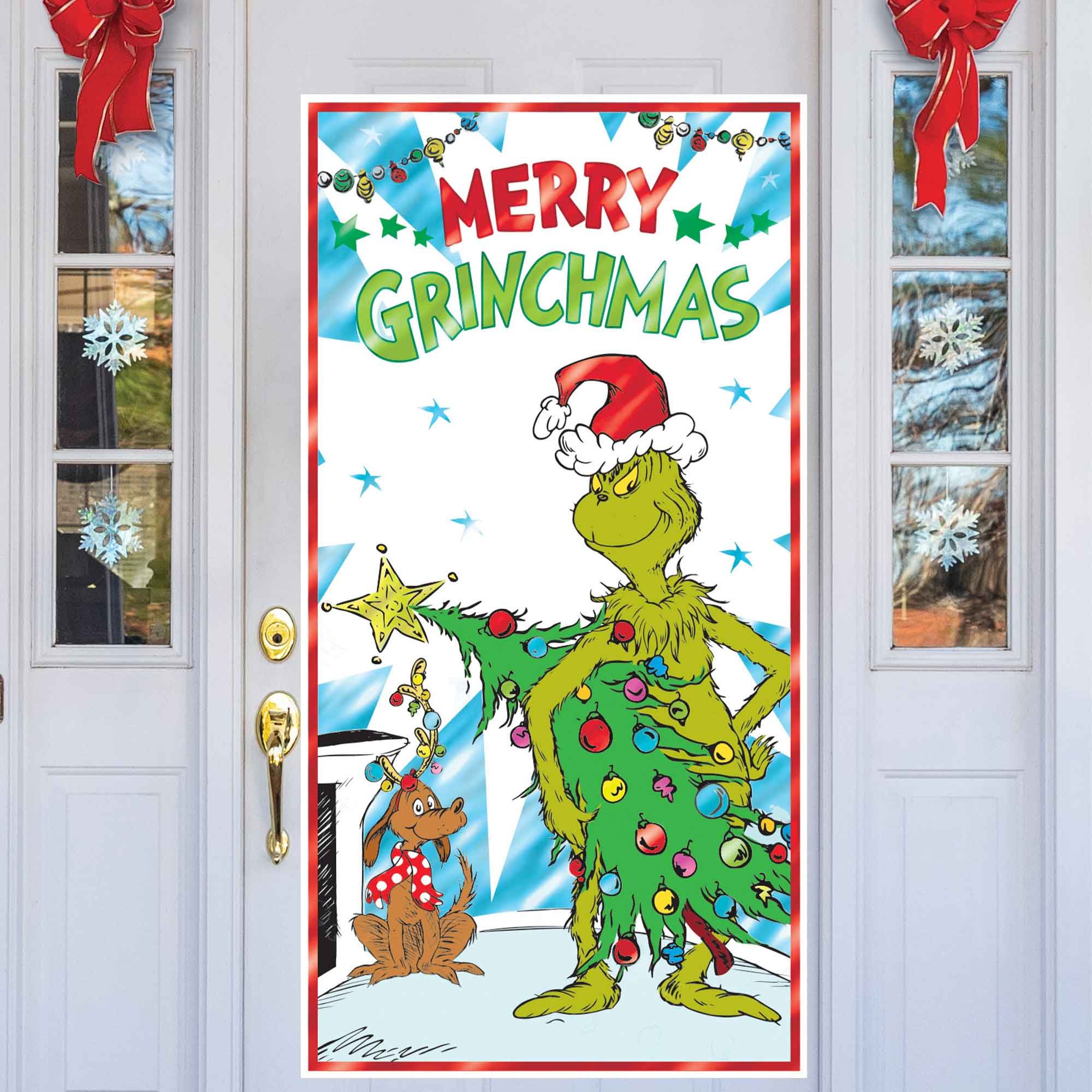 Dr. Seuss The Grinch Door Decoration Merry Grinchmas