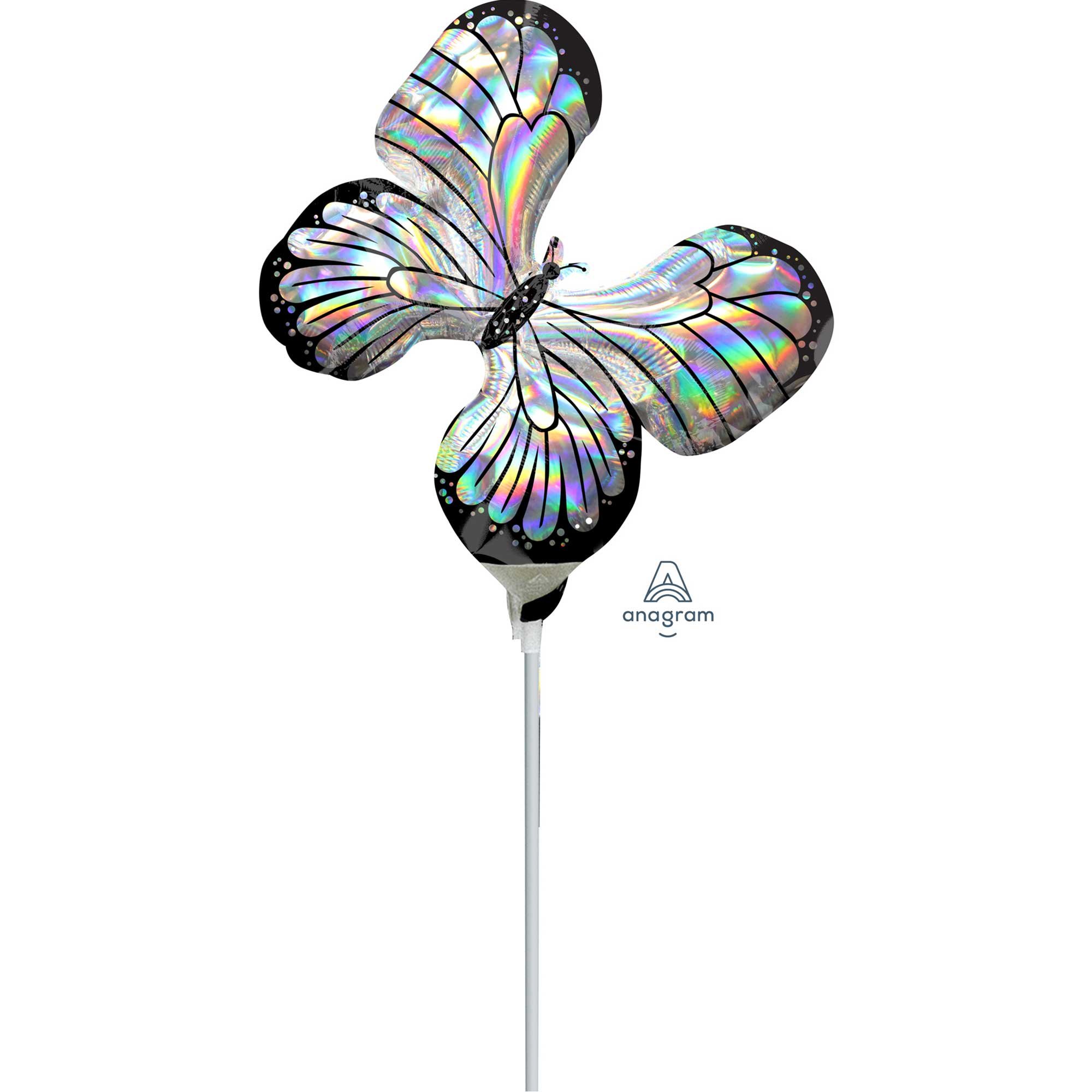 Mini Shape Holographic Iridescent Butterfly A30