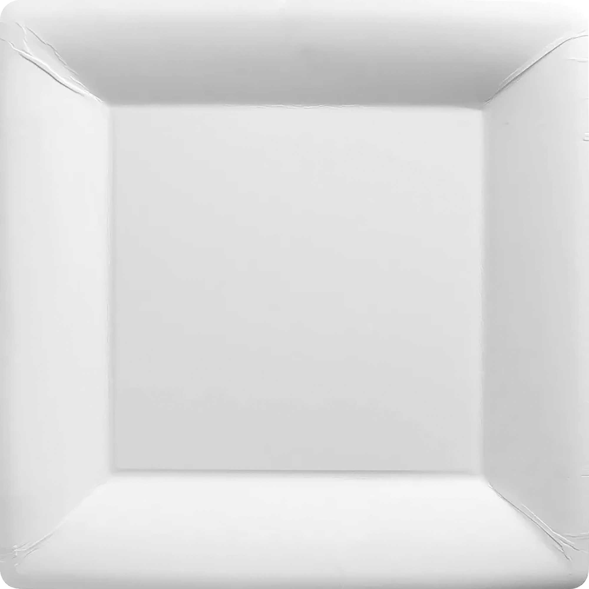 Paper Plates 17cm Square 20CT - Frosty White NPC
