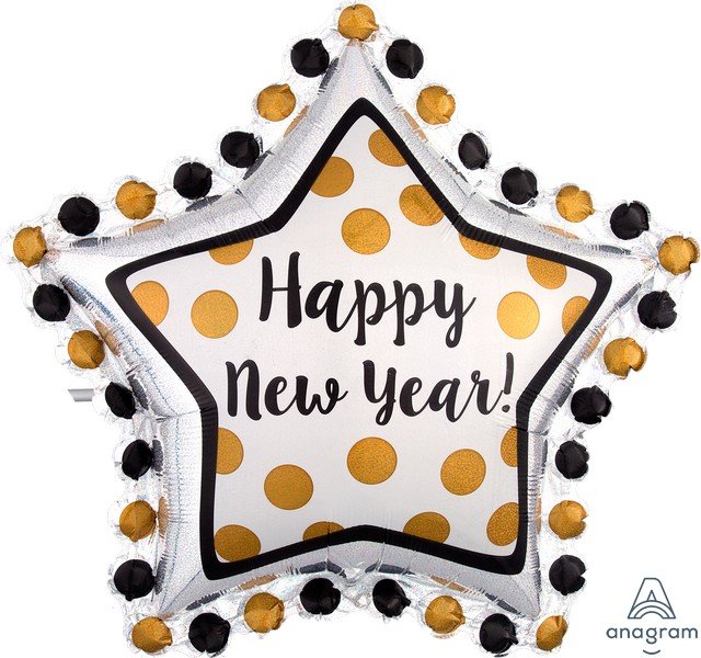 SuperShape Ring In The Happy New Year Star P45