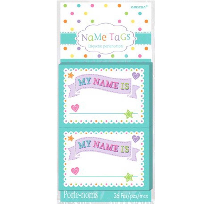 baby shower name tags my name is amscan asia pacific