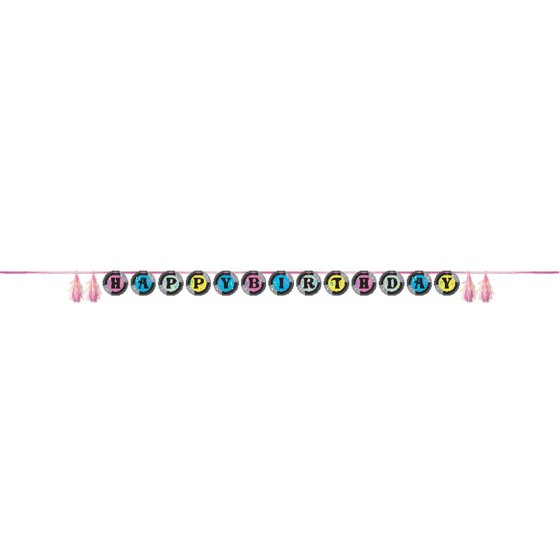 Birthday Beats Ribbon Banner