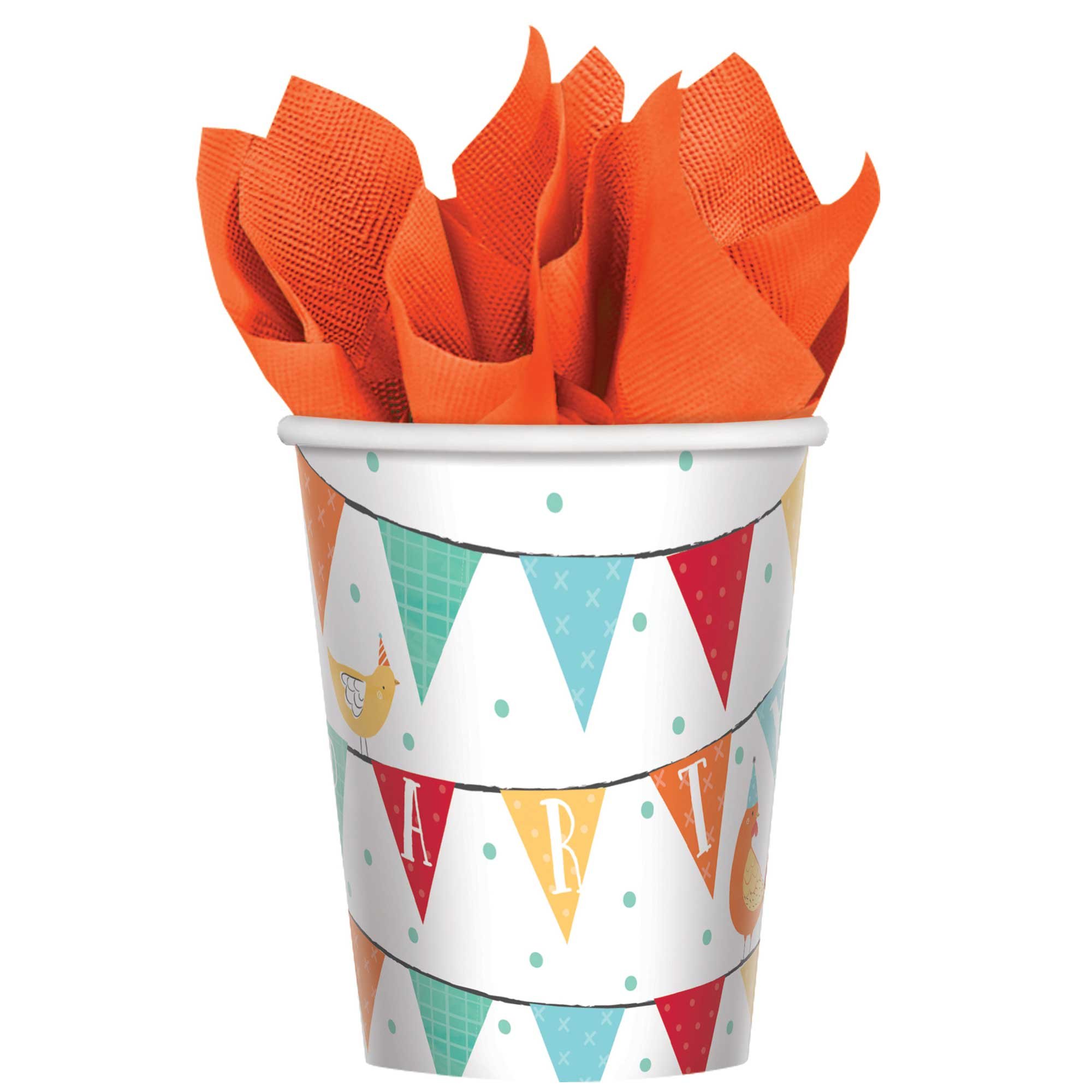 Barnyard Birthday 9oz / 266ml Paper Cups