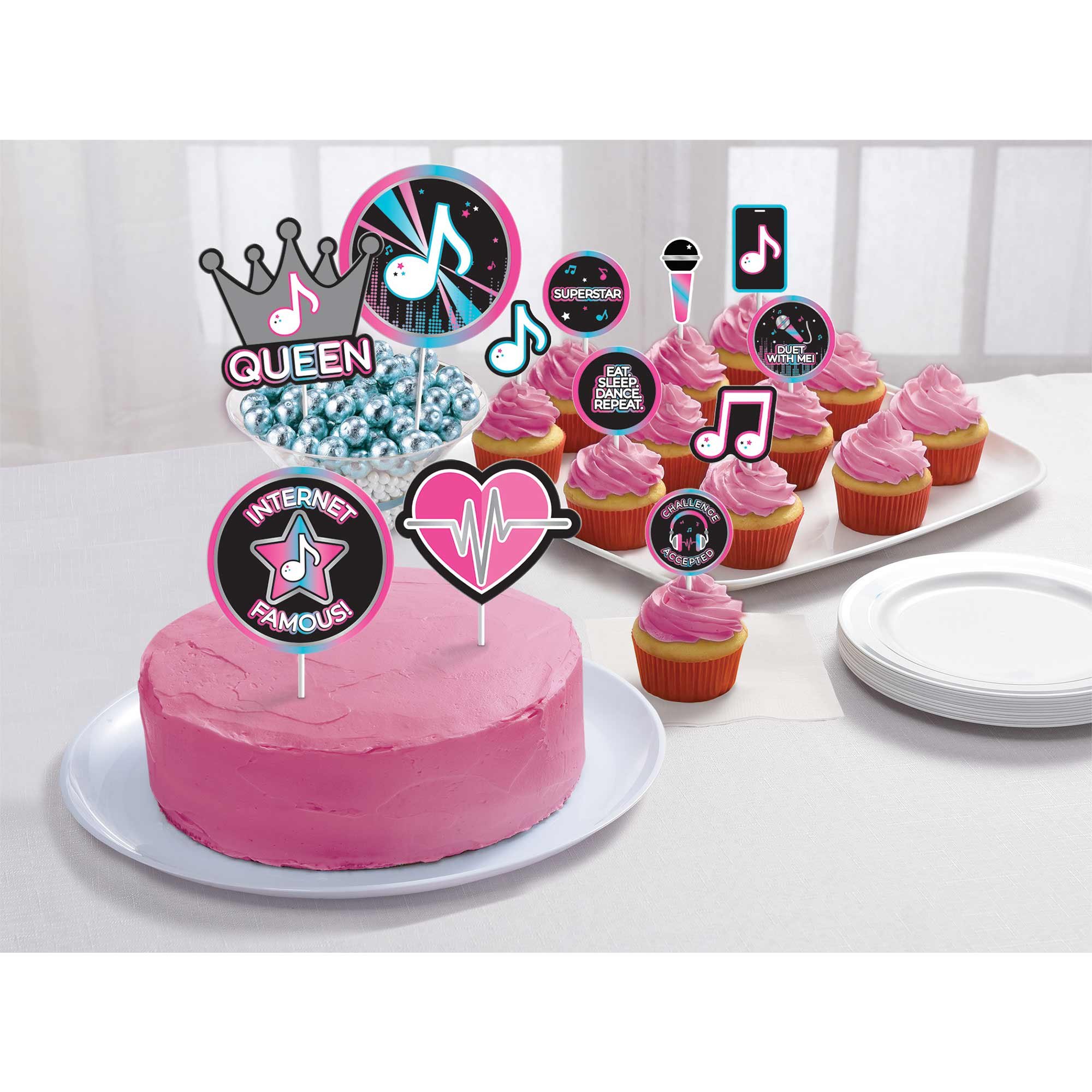 Internet Famous Birthday Cake Topper Kit 12Pc