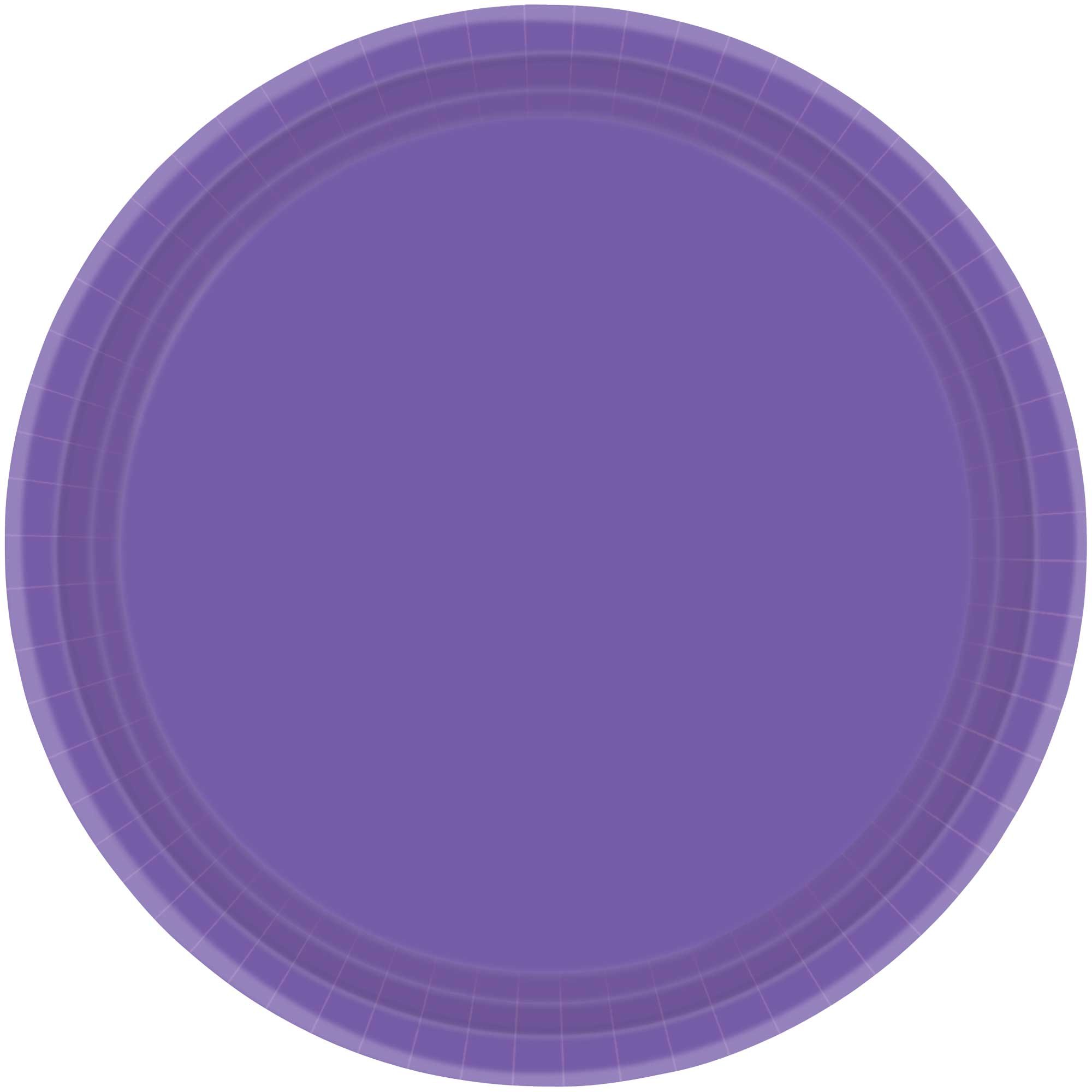 Paper Plates 17cm Round 20CT - New Purple NPC