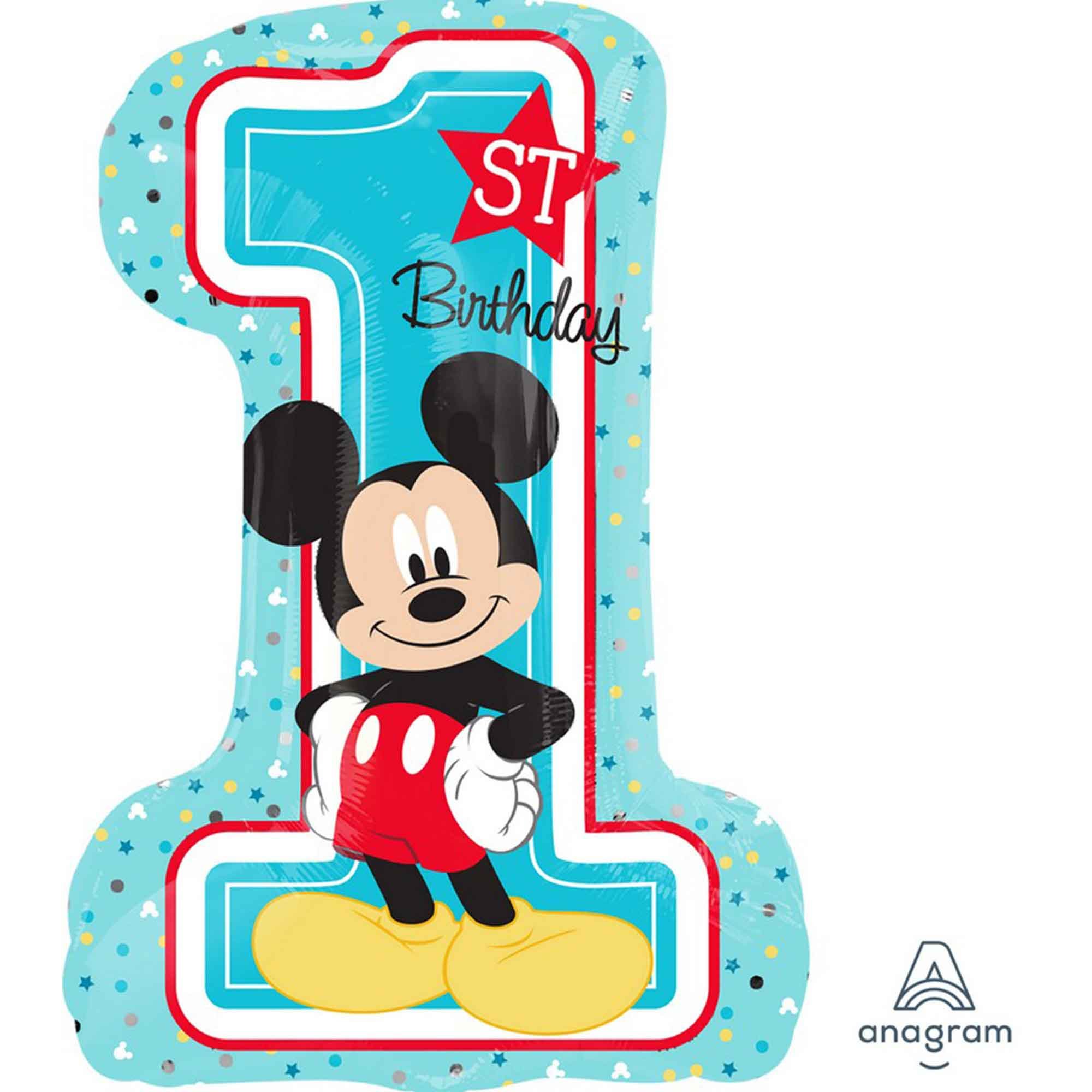 SuperShape XL Mickey 1st Birthday P38
