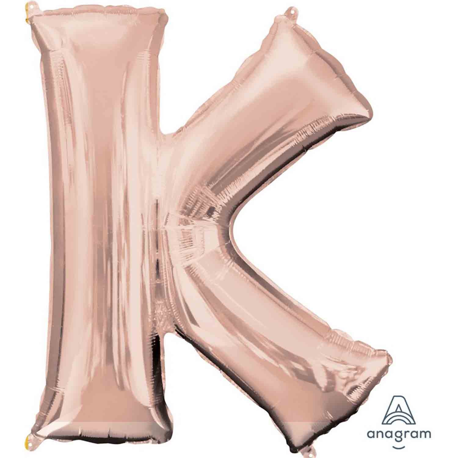 SuperShape Letter K Rose Gold L34