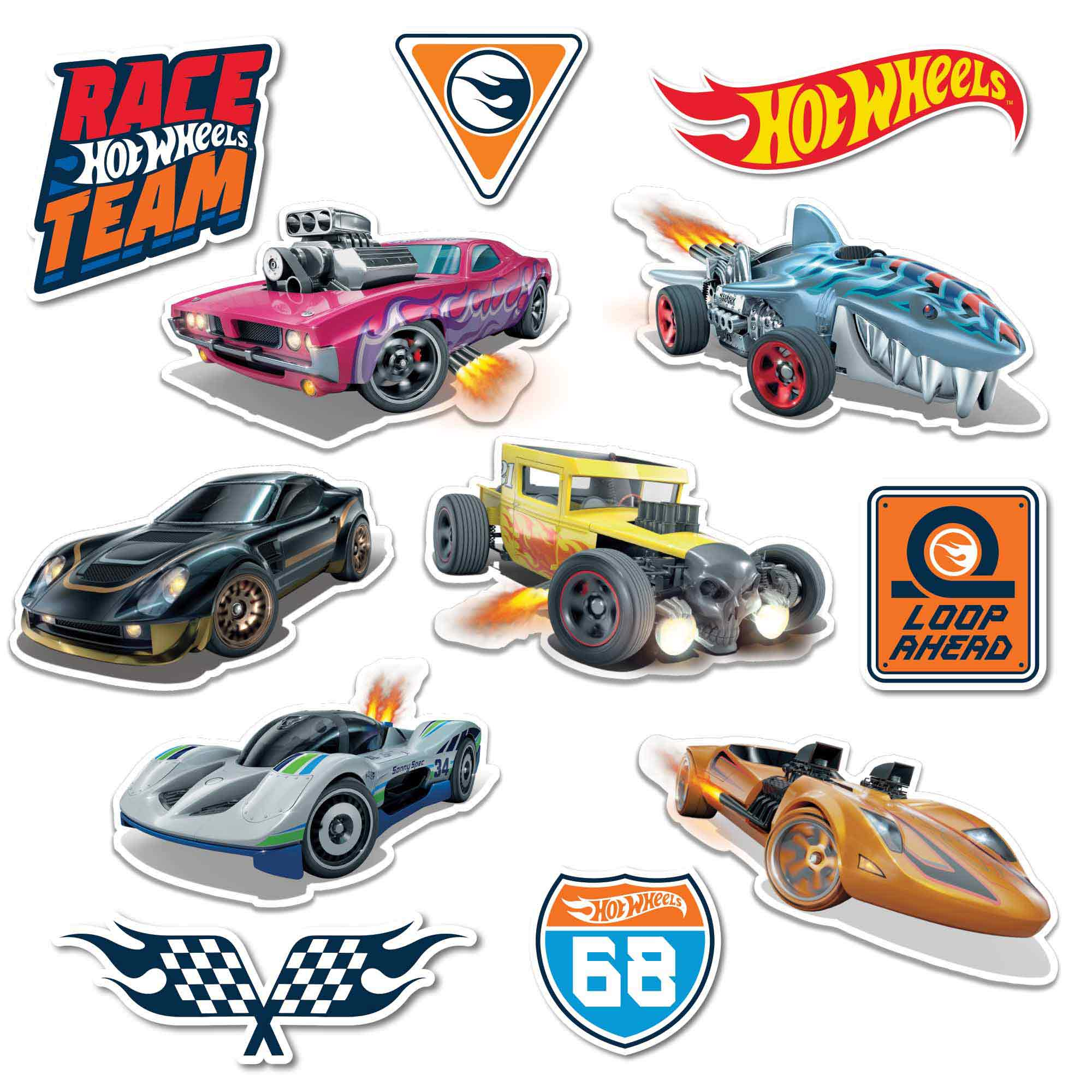 Hot Wheels Cutout Decorations
