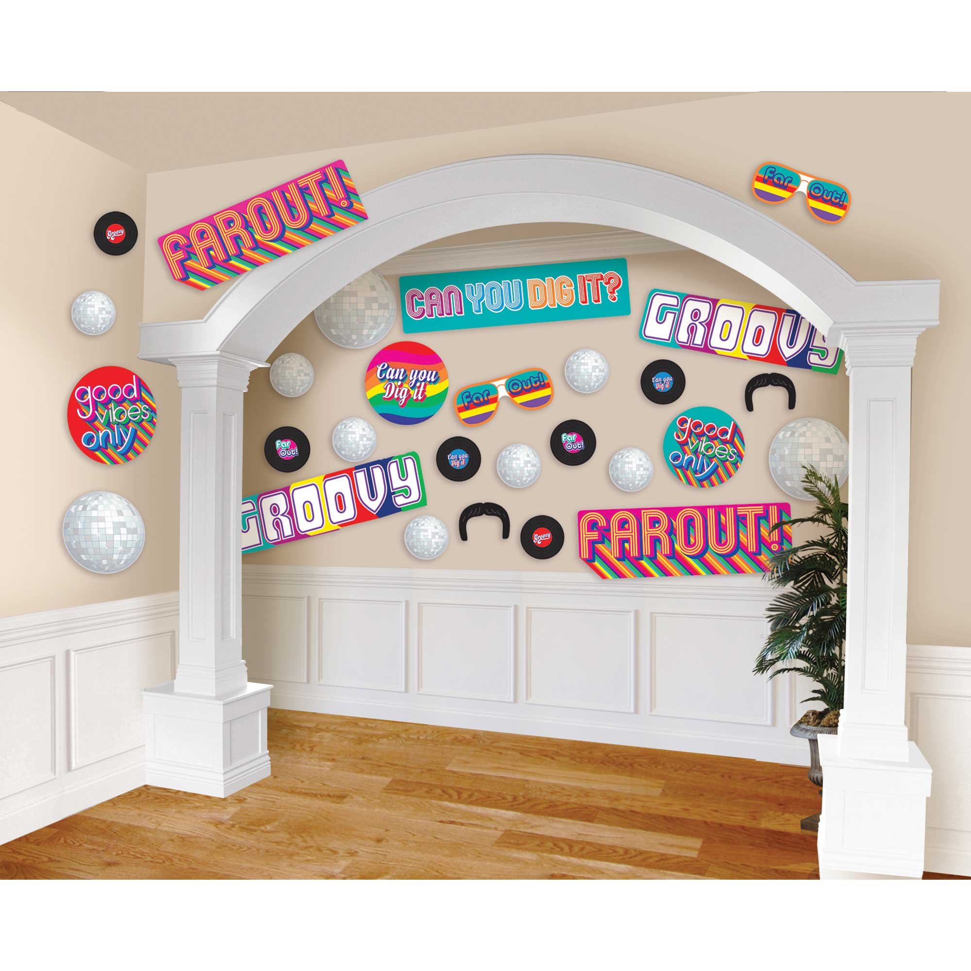Good Vibes 70's Cutouts Mega Value Pack