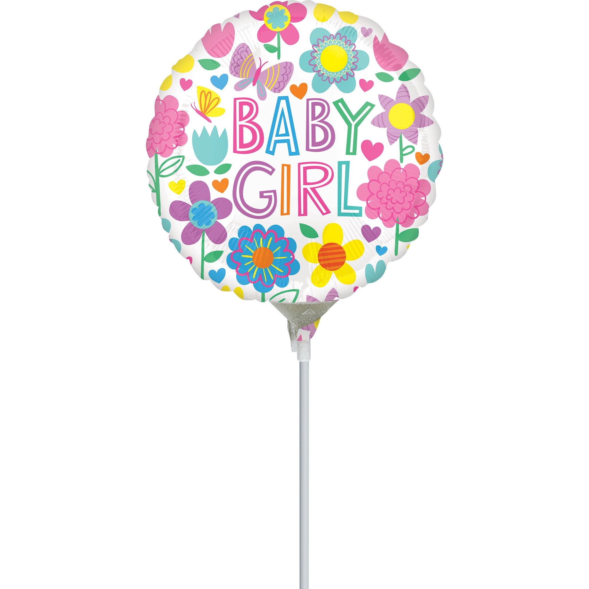 22cm Inflated Baby Girl Floral Butterfly A15