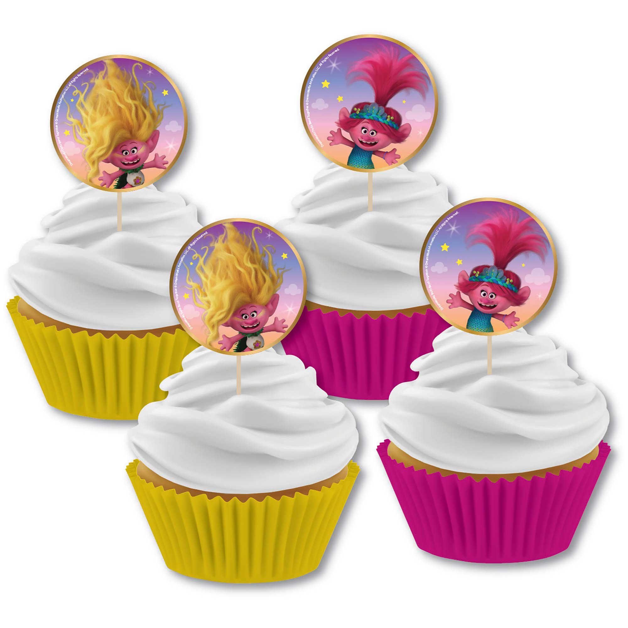 Trolls 3 Band Together Cupcake Pick Set