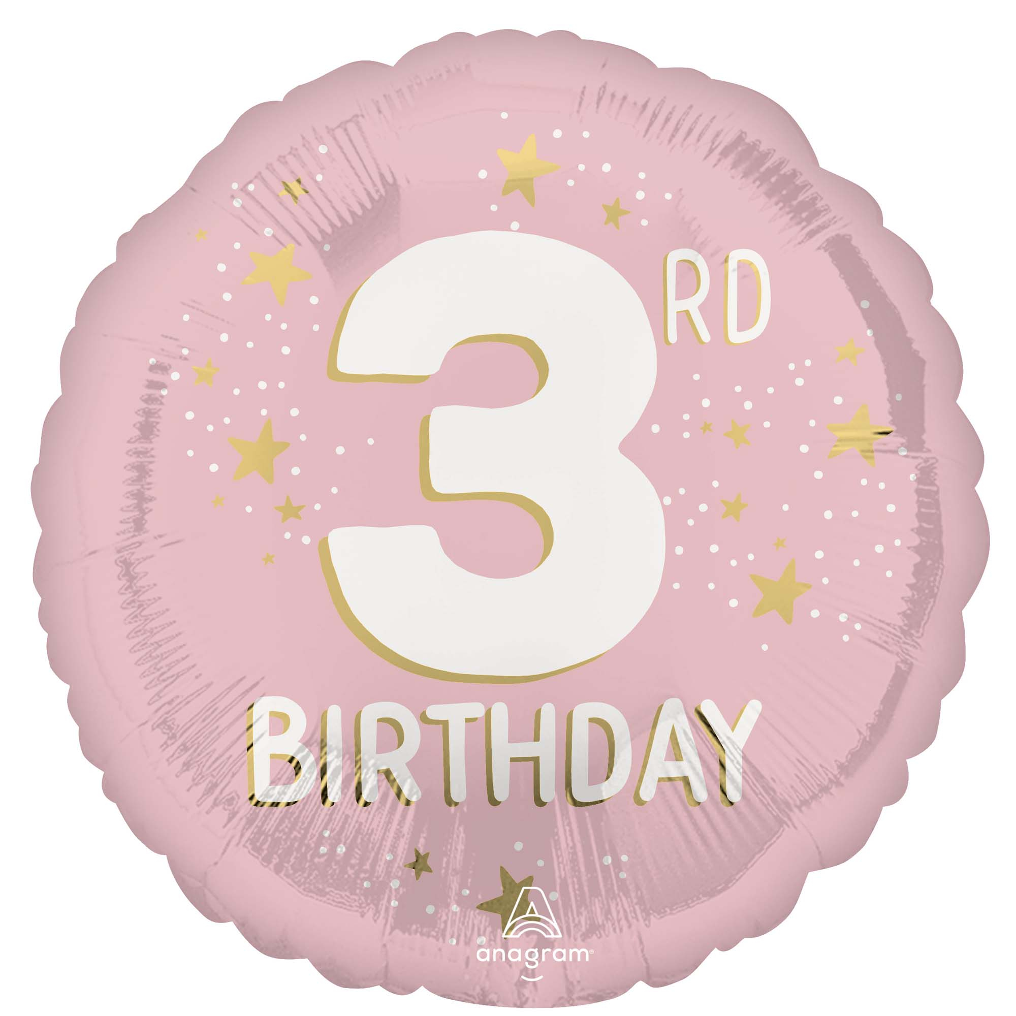 45cm Standard HX Little Miss 3rd Birthday S40