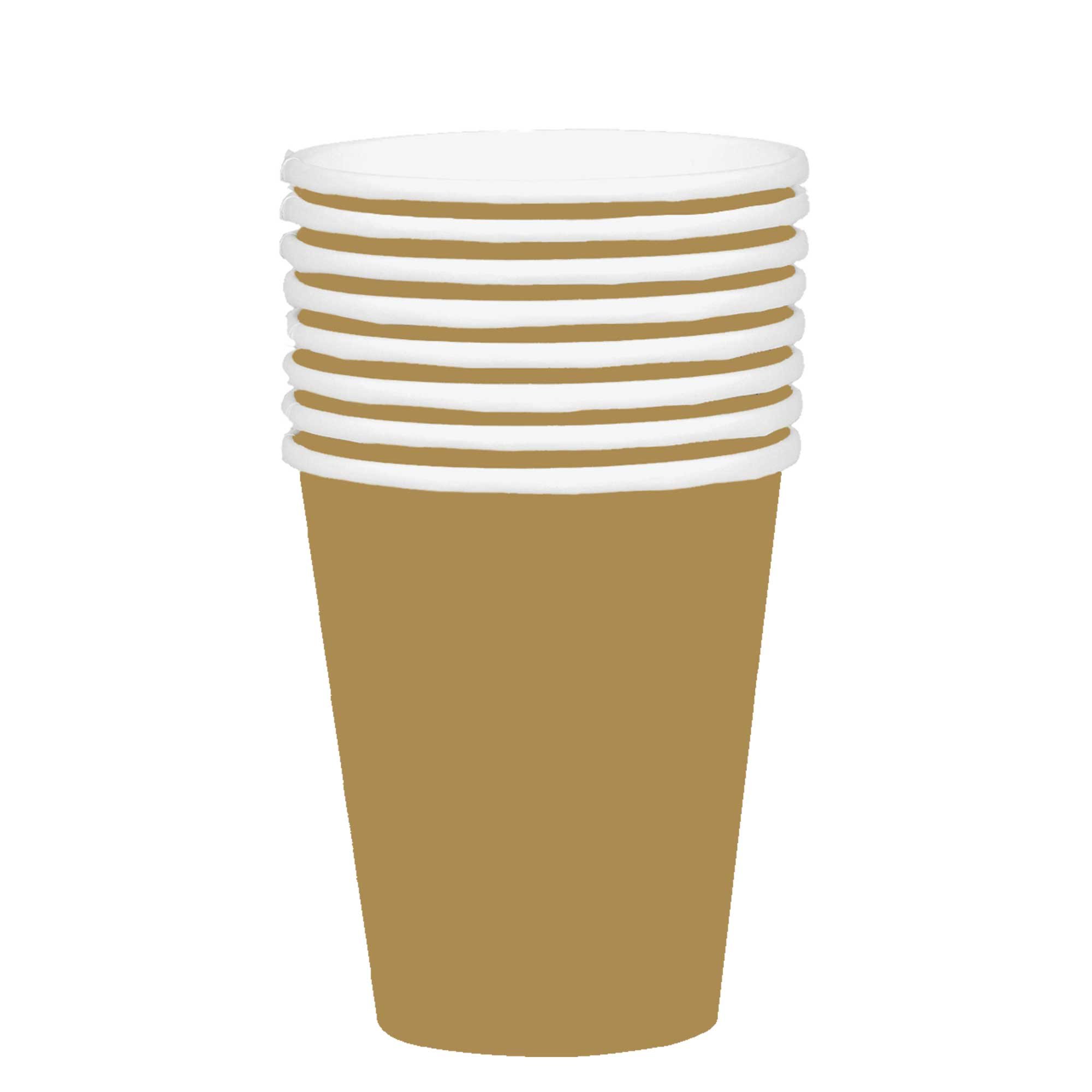 354ml Paper Cups 20 Pack- Gold HC