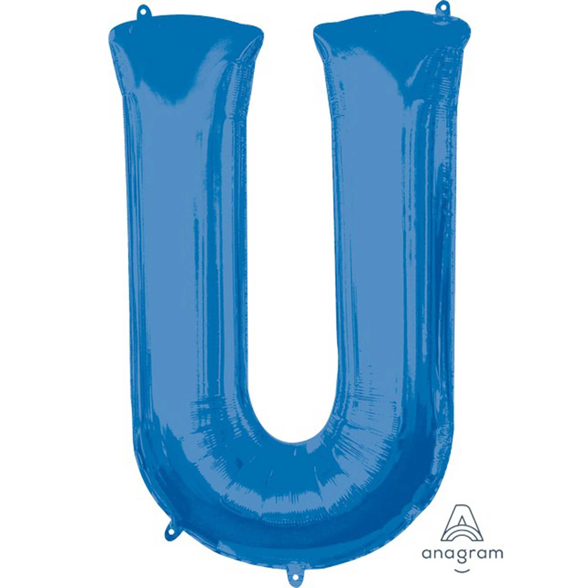 SuperShape Letter U Blue L34