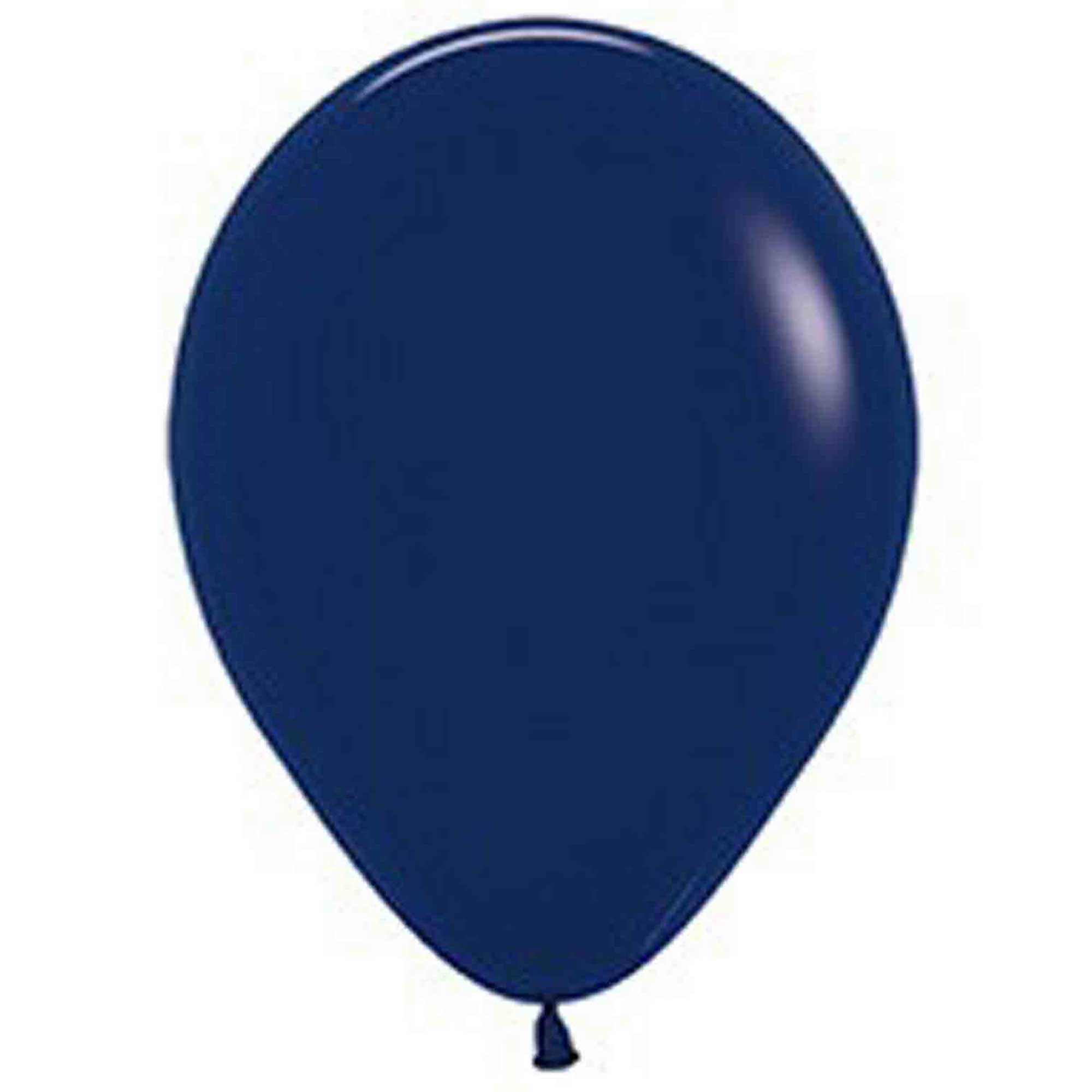 Sempertex 12cm Fashion Navy Blue Latex Balloons 044, 50PK